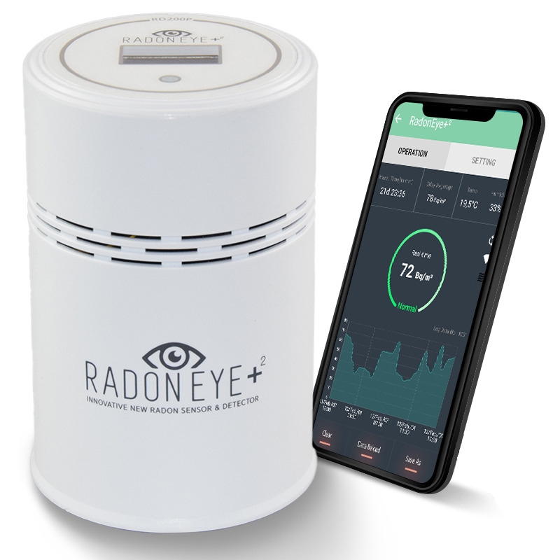 The professional measuring device for home: RadonEye Plus²