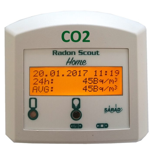 Radon Scout Home mit CO2-Sensor