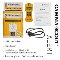 GAMMA-SCOUT Alert Geigerzähler mit Alarm und Ticker