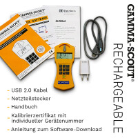GAMMA-SCOUT | Rechargeable Geiger counter with rechargeable battery