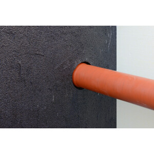 Universal wall sleeve without hem - radon gas proofed